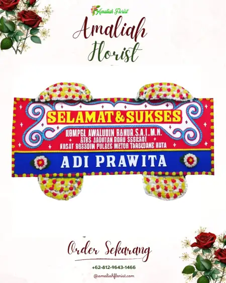 Papan Bunga Ucapan Selamat Kedungtulub